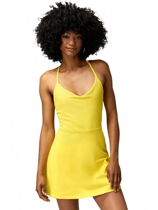 Spiritual Gangster Dresses & Skirts - NWT Spiritual Gangster Jet Active Dress Yellow Size Small